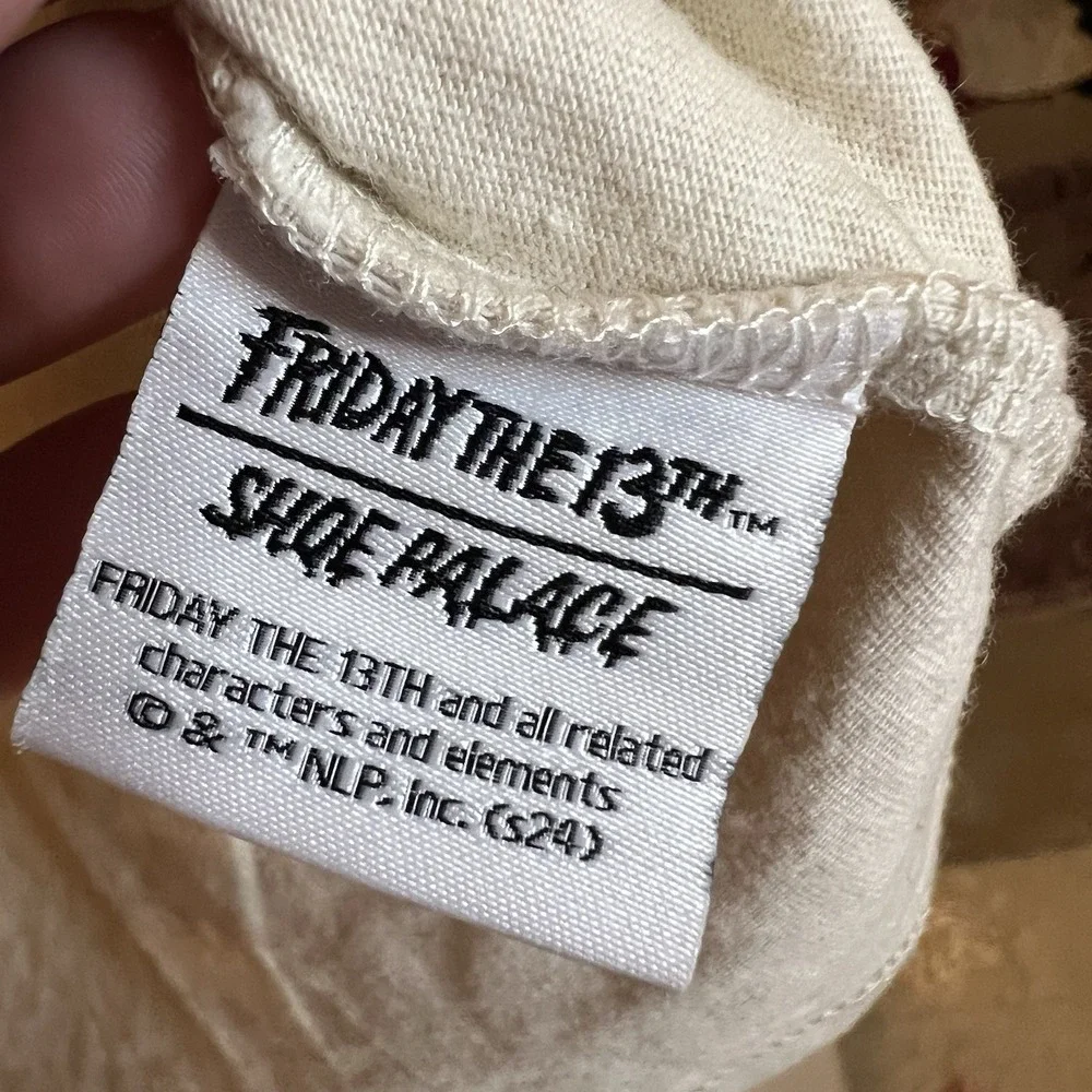 Friday The 13th Camp Crystal Lake‎ X Shoe Palace Size Large/ Beige Color